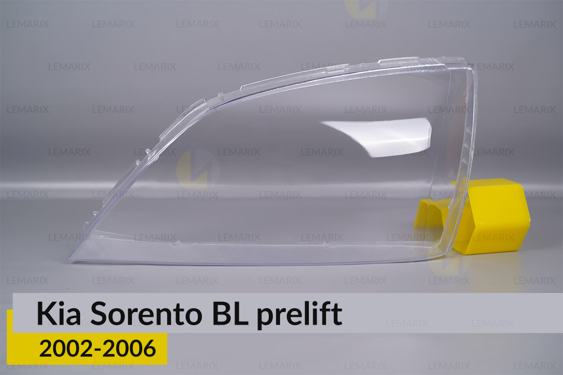 Скло фари KIA Sorento BL (2002-2006) дорест ліве
