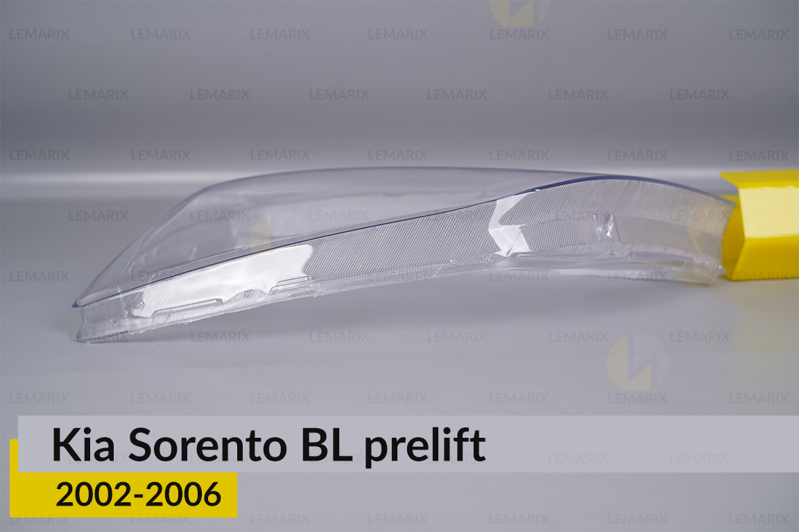 Скло фари KIA Sorento BL (2002-2006) дорест ліве