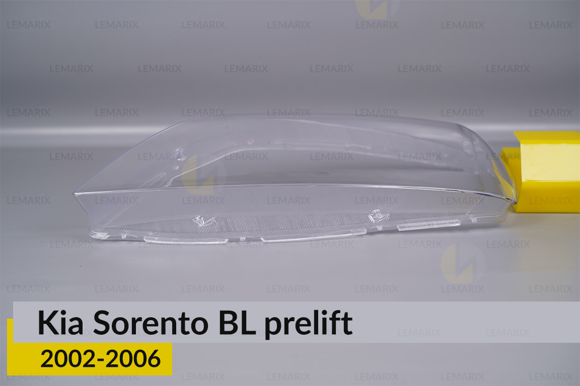 Скло фари KIA Sorento BL (2002-2006) дорест ліве
