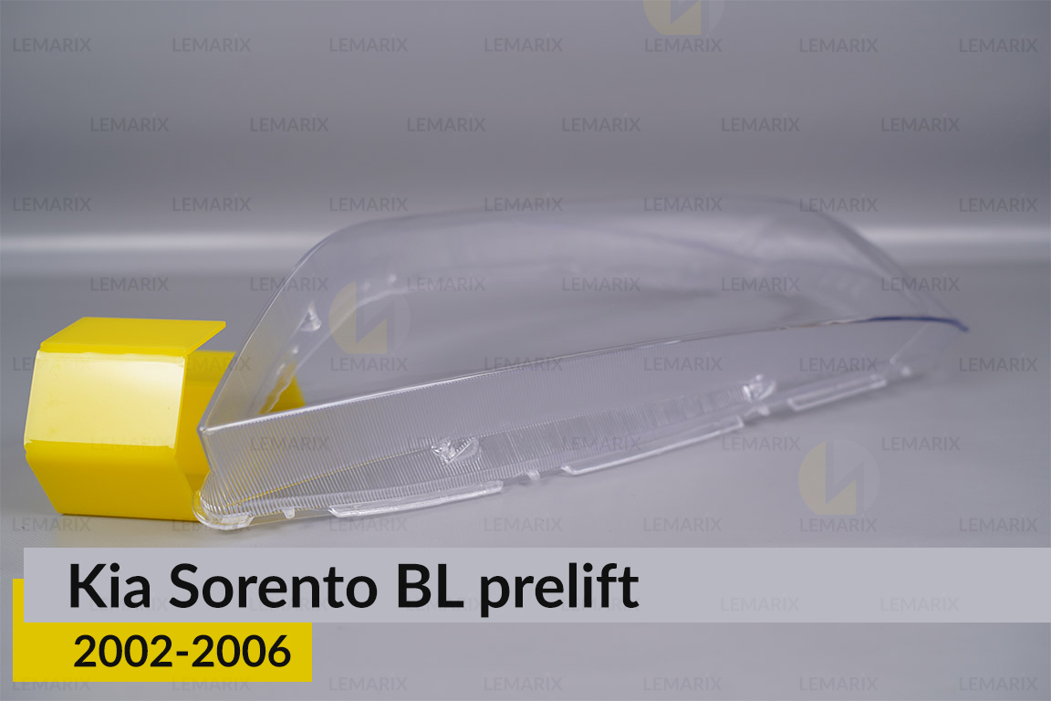 Скло фари KIA Sorento BL (2002-2006) дорест ліве