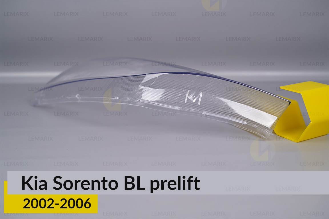 Скло фари KIA Sorento BL (2002-2006) дорест ліве