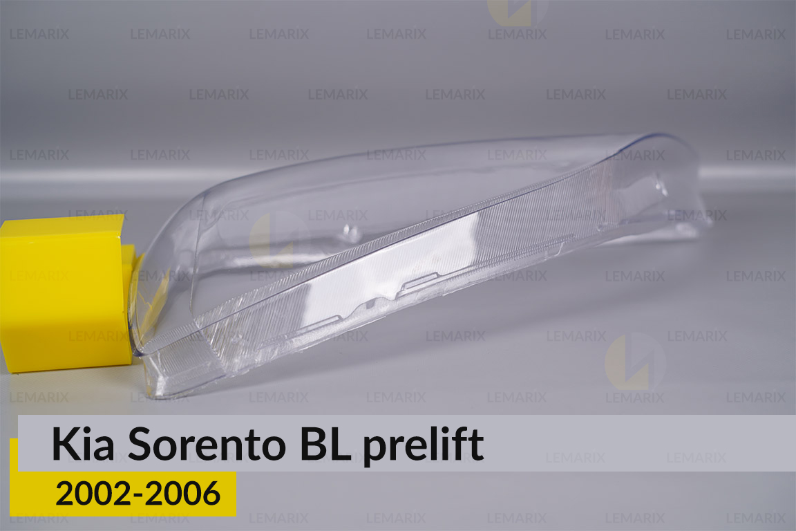Скло фари KIA Sorento BL (2002-2006) дорест ліве