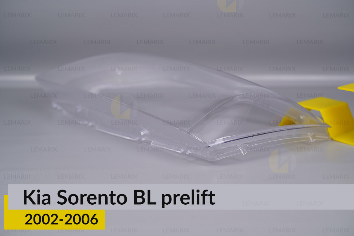 Скло фари KIA Sorento BL (2002-2006) дорест ліве