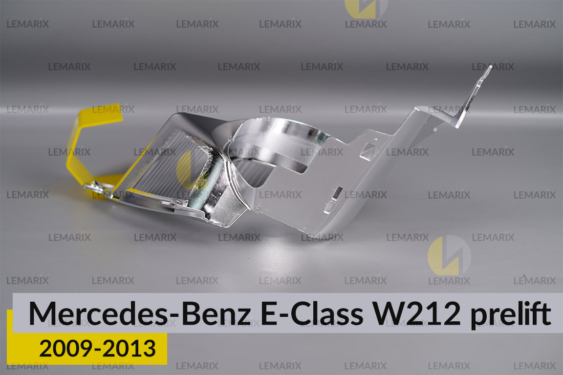 Хромована декоративна маска лінзи внутрішня Mercedes-Benz E-Class W212 (2009-2013) дорест ліва