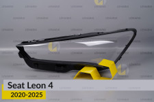 Скло фари Seat Leon 4 (2020-2024) дорест ліве
