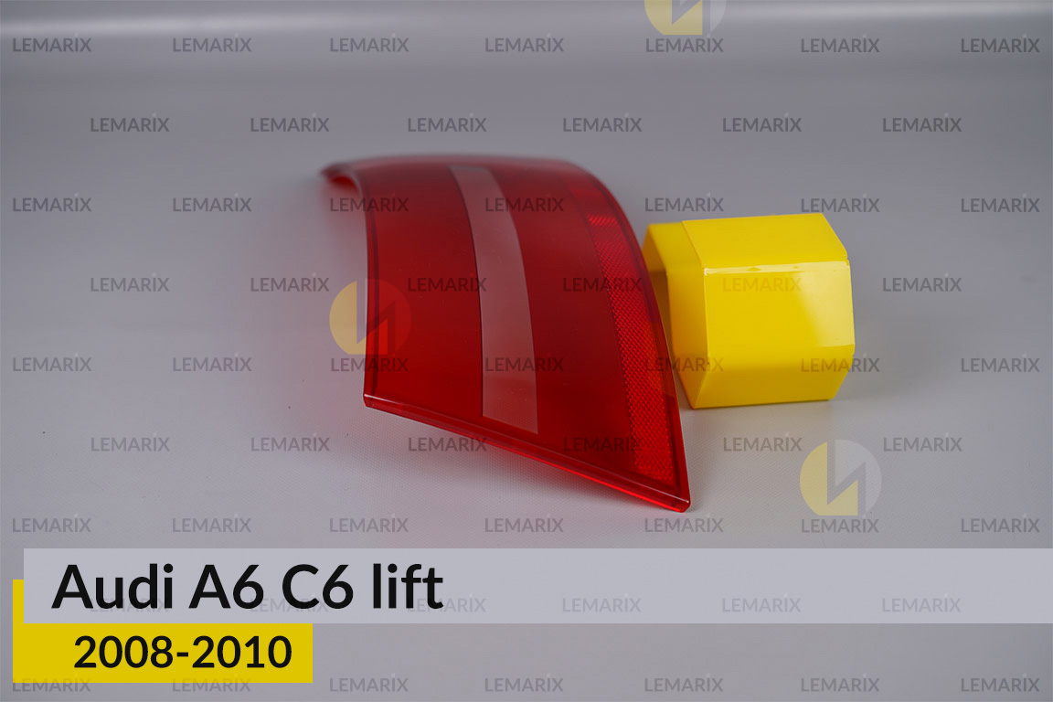 Скло заднього ліхтаря зовнішнє в крилі Audi A6 C6 (2008-2010) рест праве