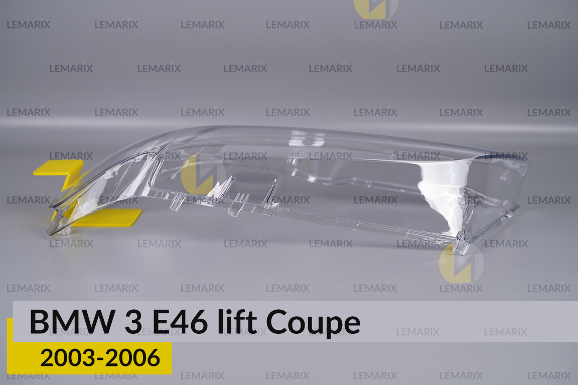 Скло фари BMW 3 E46 Coupe (2003-2006) рест ліве