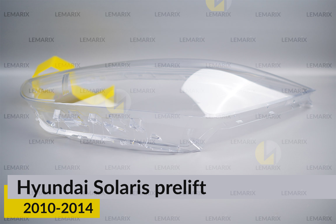Скло фари Hyundai Solaris (2010-2014) дорест ліве