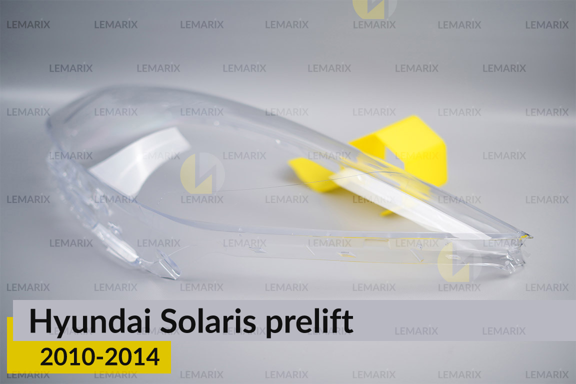 Скло фари Hyundai Solaris (2010-2014) дорест ліве