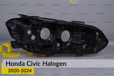 Корпус фары Honda Civic Halogen (2020-2026) правый