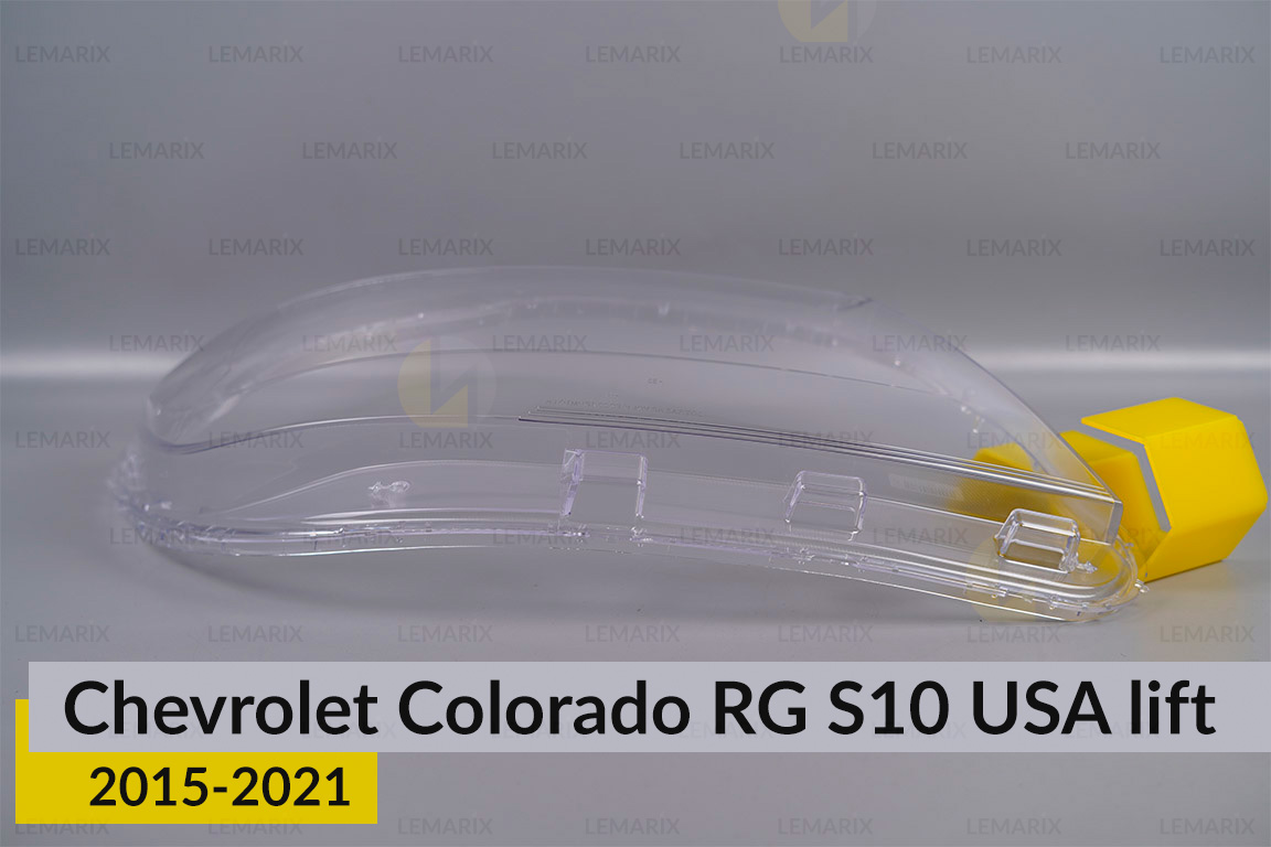 Скло фари Chevrolet Colorado RG S10 USA (2015-2021) 1 рест праве