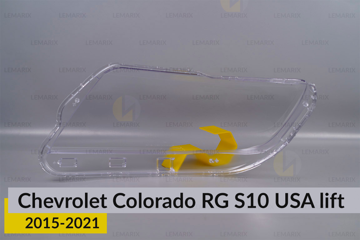 Скло фари Chevrolet Colorado RG S10 USA (2015-2021) 1 рест праве