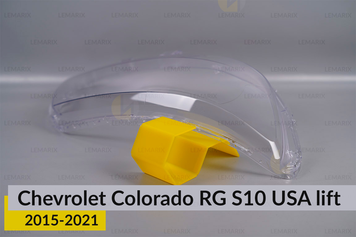 Скло фари Chevrolet Colorado RG S10 USA (2015-2021) 1 рест праве