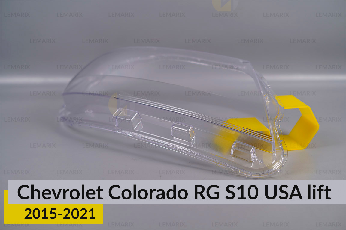 Скло фари Chevrolet Colorado RG S10 USA (2015-2021) 1 рест праве