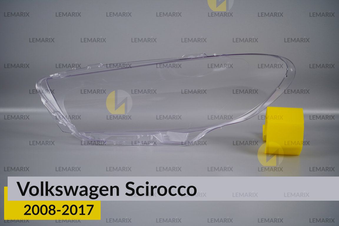 Скло фари VW Volkswagen Scirocco (2008-2017) праве