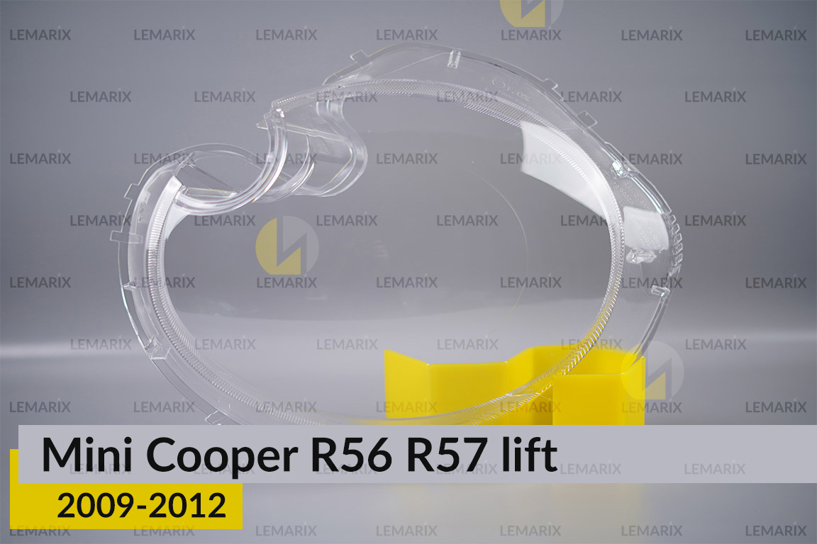 Скло фари Mini Cooper Hatch Cabrio R56 R57 (2009-2012) рест ліве