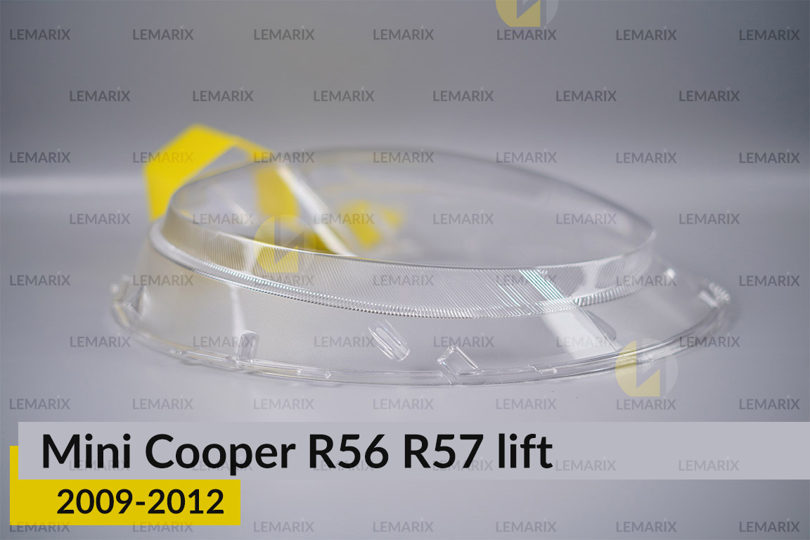 Скло фари Mini Cooper Hatch Cabrio R56 R57 (2009-2012) рест ліве