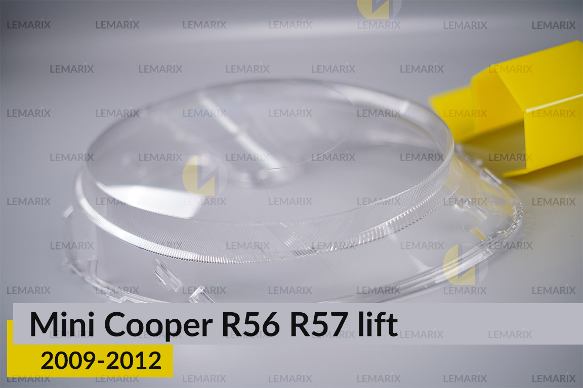 Скло фари Mini Cooper Hatch Cabrio R56 R57 (2009-2012) рест ліве