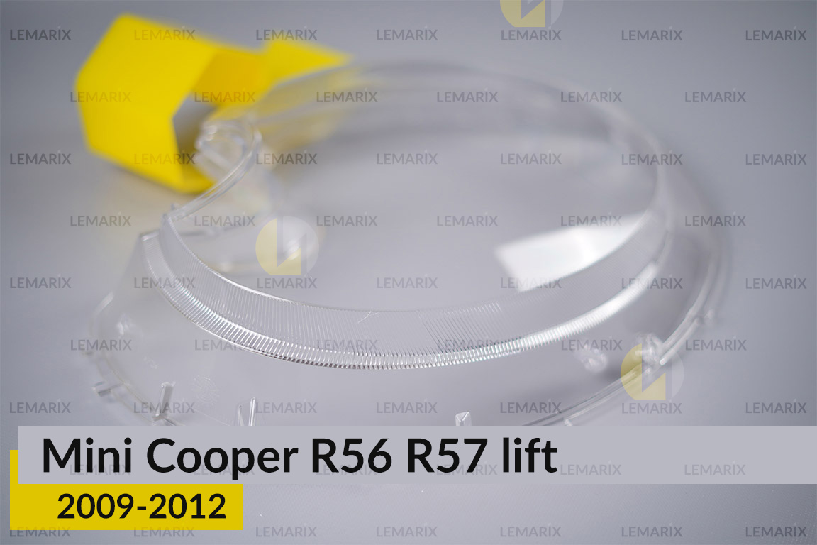 Скло фари Mini Cooper Hatch Cabrio R56 R57 (2009-2012) рест ліве