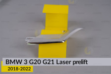 Хромований декор лінзи зовнішній BMW 3 G20 G21 Laser (2018-2022) дорест лівий