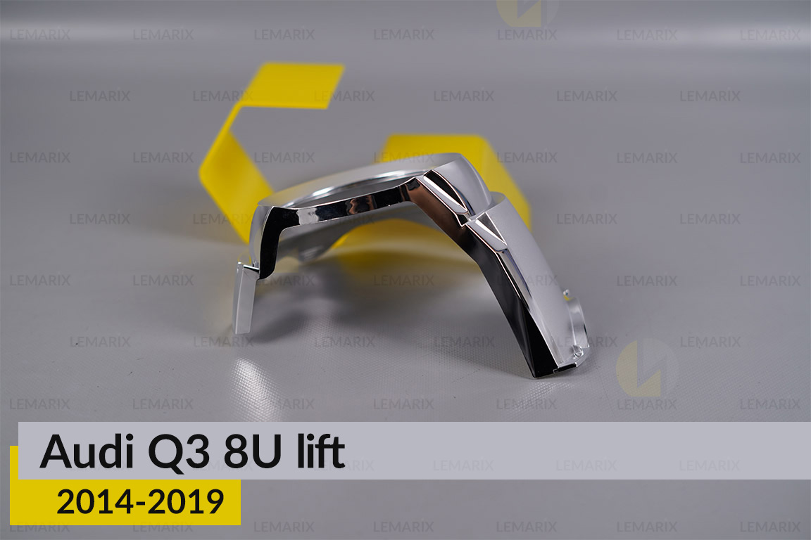 Хромована маска лінзи Audi Q3 8U (2014-2019) рест права