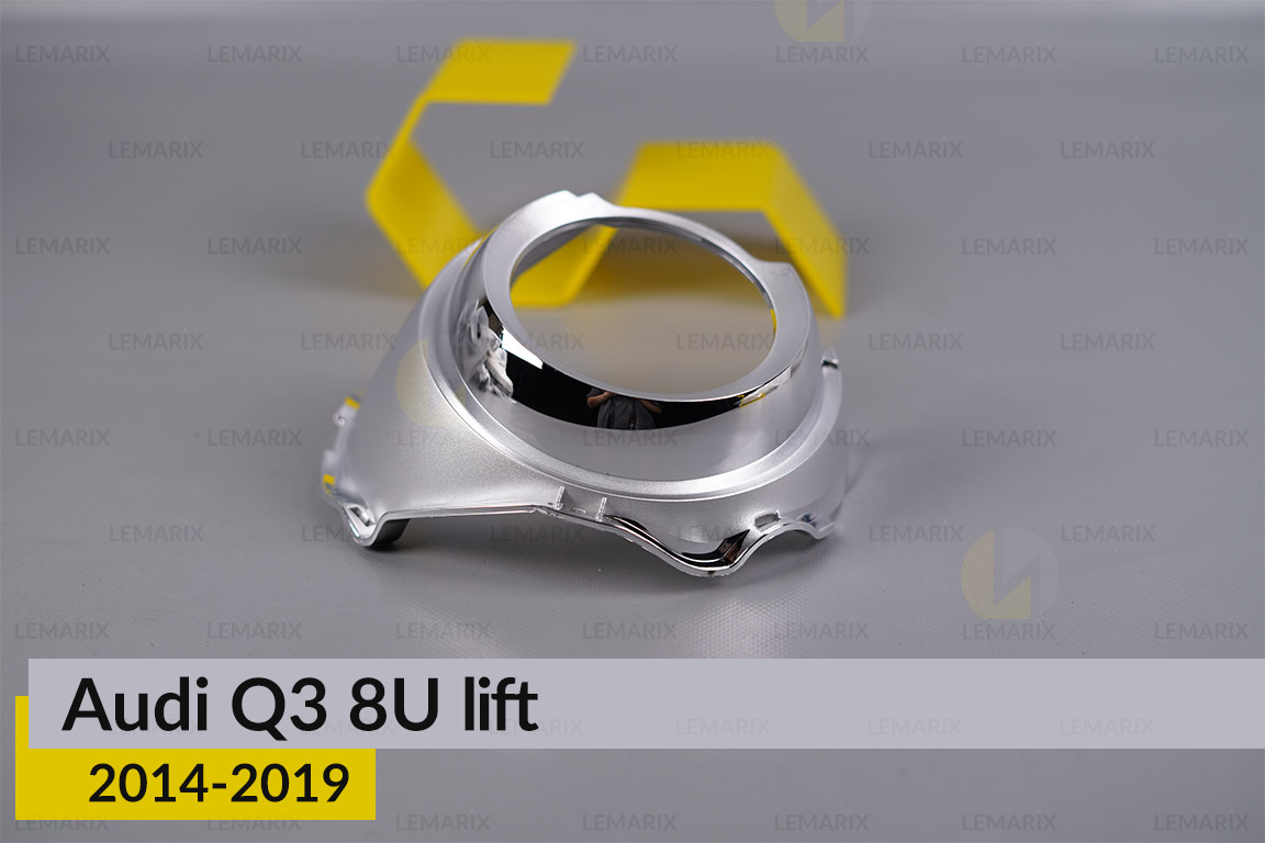 Хромована маска лінзи Audi Q3 8U (2014-2019) рест права