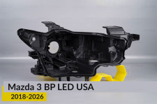 Корпус фари Mazda 3 BP LED USA (2018-2026) правий
