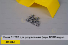 Гвинт S1 T20 для регулювання фари TORX шуруп (10 шт.)