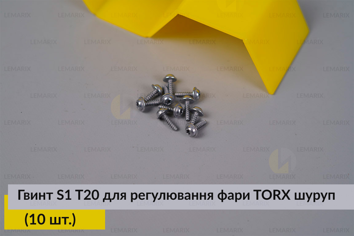 Гвинт S1 T20 для регулювання фари TORX шуруп (10 шт.)