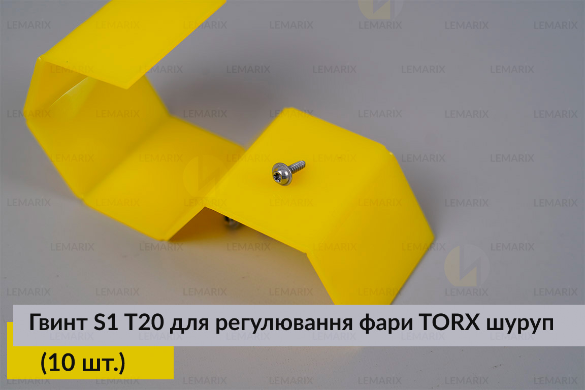 Гвинт S1 T20 для регулювання фари TORX шуруп (10 шт.)
