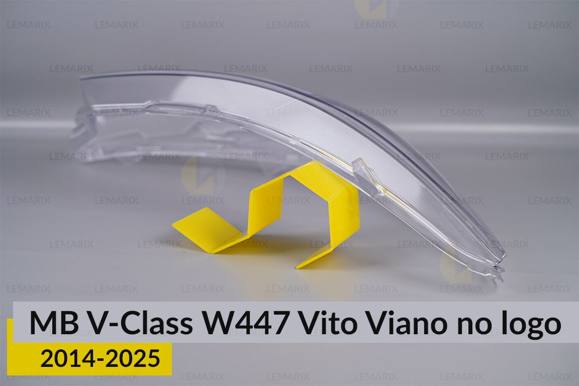 Скло фари Mercedes-Benz V-Class W447 Vito Viano no logo (2014-2026) праве