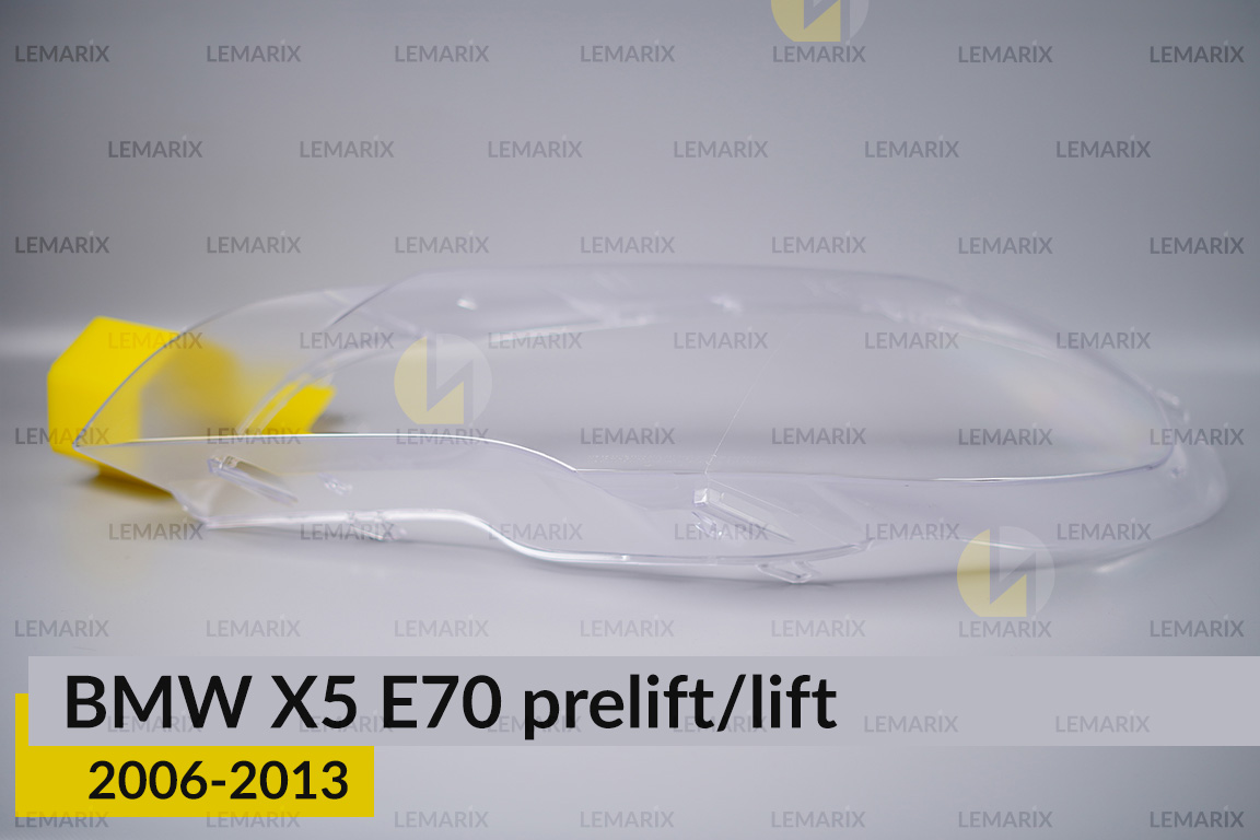 Скло фари BMW X5 E70 (2006-2013) дорест/рест ліве