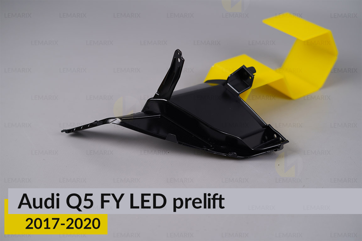 Хромований декор під лінзу зовнішня Audi Q5 FY LED (2017-2020) дорест правий