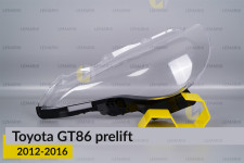 Стекло фары Toyota GT86 (2012-2016) дорест левое