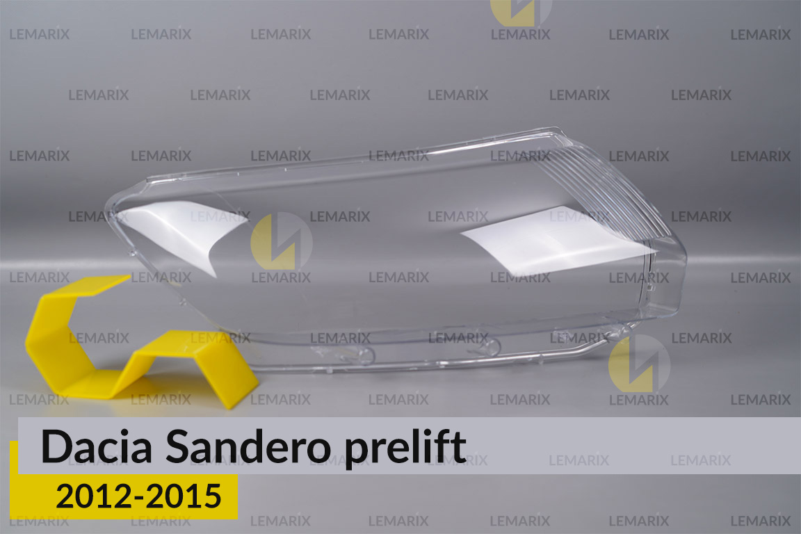 Скло фари Dacia Sandero (2012-2015) дорест праве