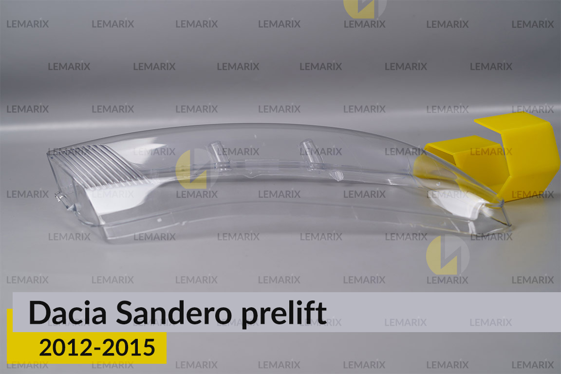 Скло фари Dacia Sandero (2012-2015) дорест праве