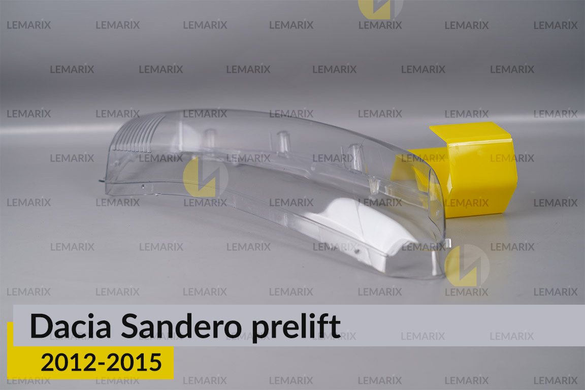Скло фари Dacia Sandero (2012-2015) дорест праве