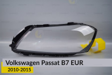 Скло фари VW Volkswagen Passat B7 EUR (2010-2015) ліве