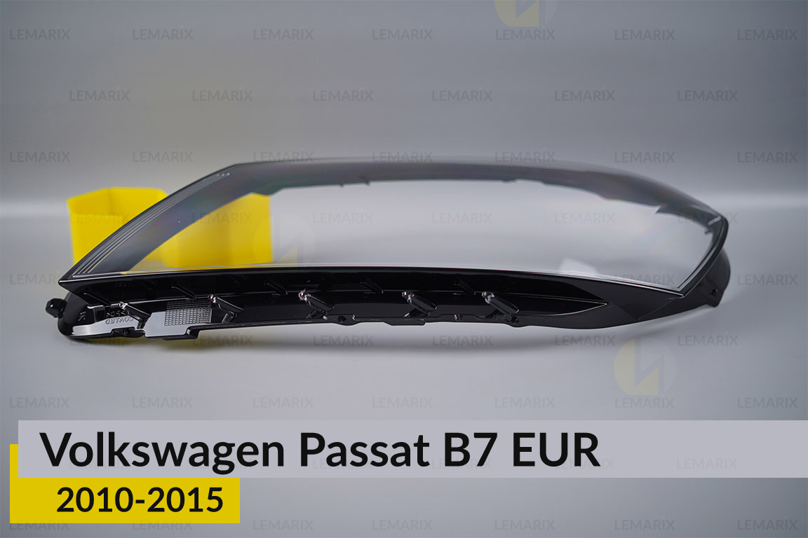 Скло фари VW Volkswagen Passat B7 EUR (2010-2015) ліве