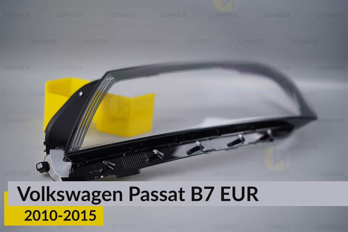 Скло фари VW Volkswagen Passat B7 EUR (2010-2015) ліве