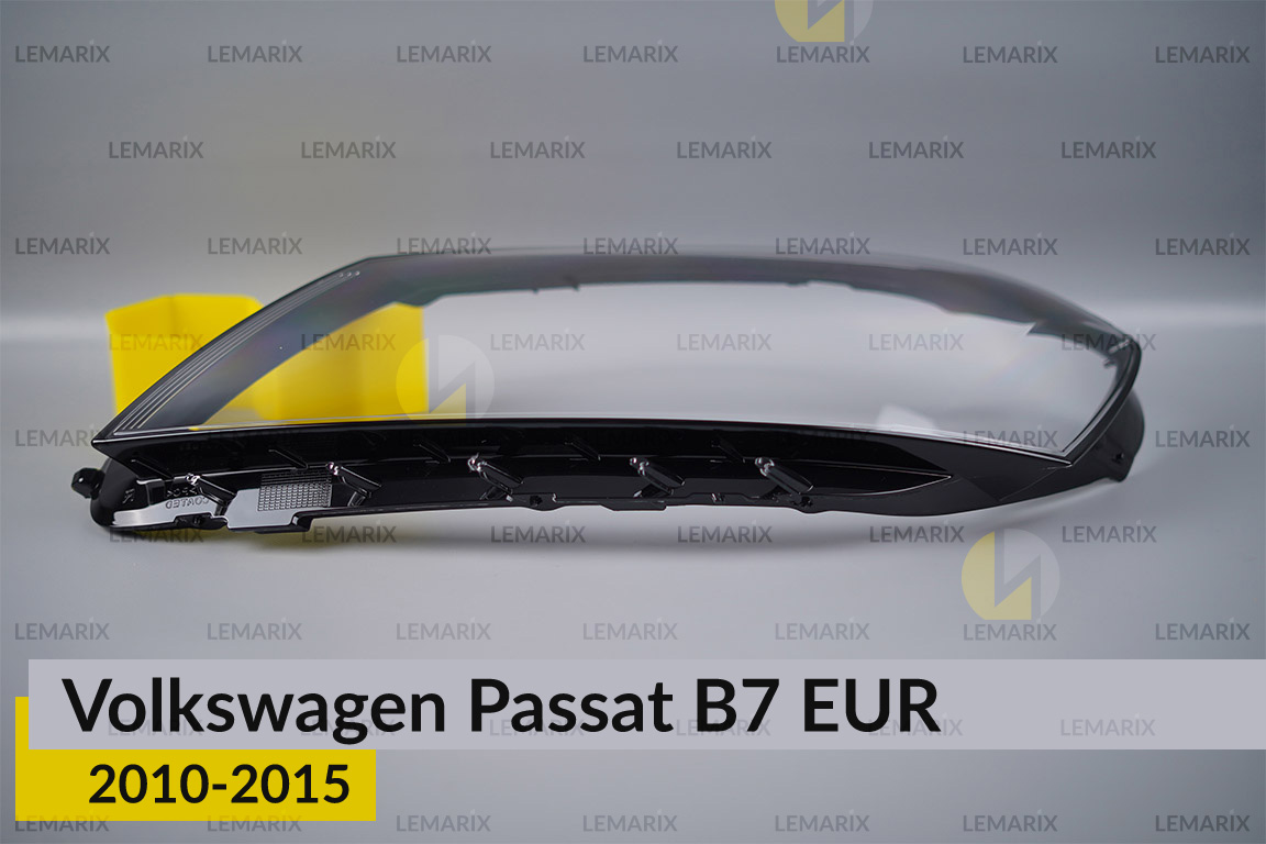 Скло фари VW Volkswagen Passat B7 EUR (2010-2015) ліве
