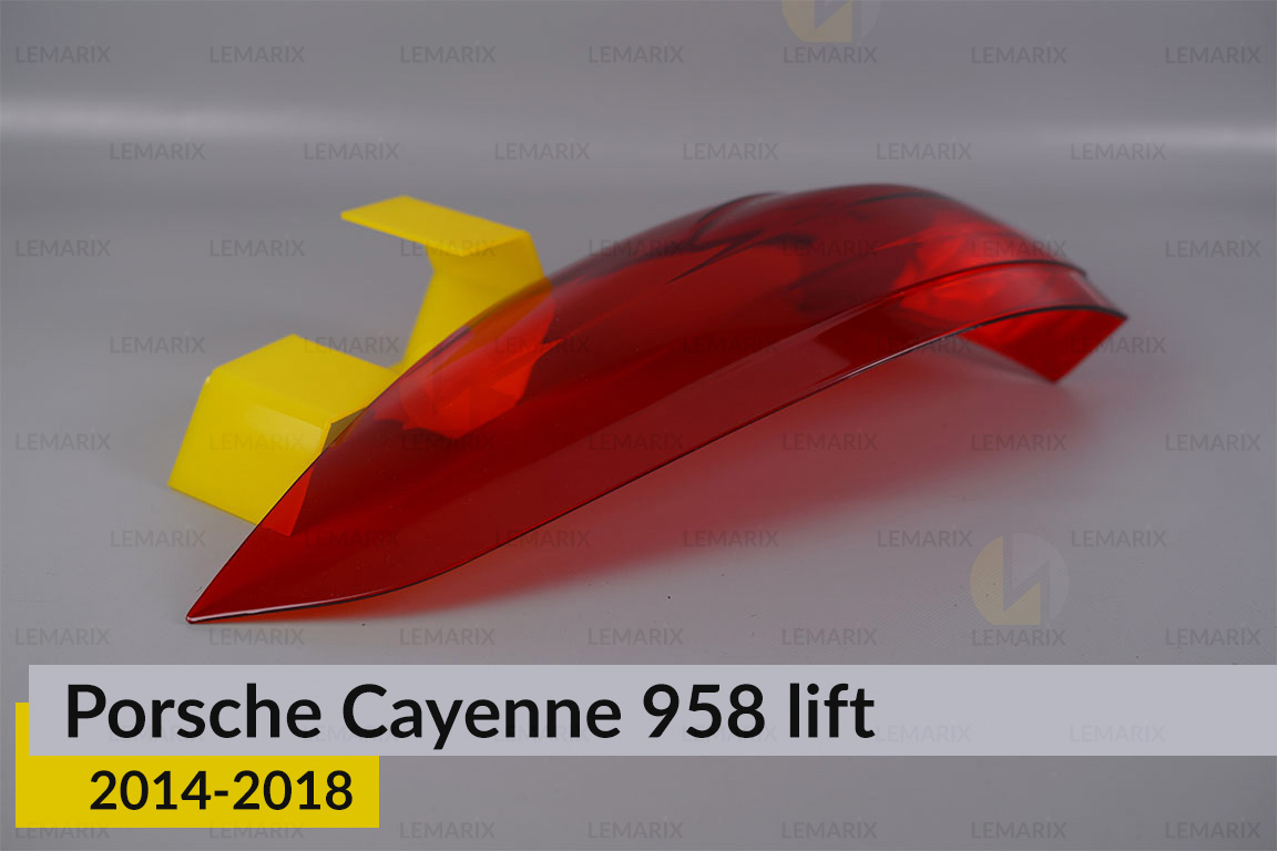 Скло заднього ліхтаря зовнішнє в крилі Porsche Cayenne 958 (2014-2018) рест ліве