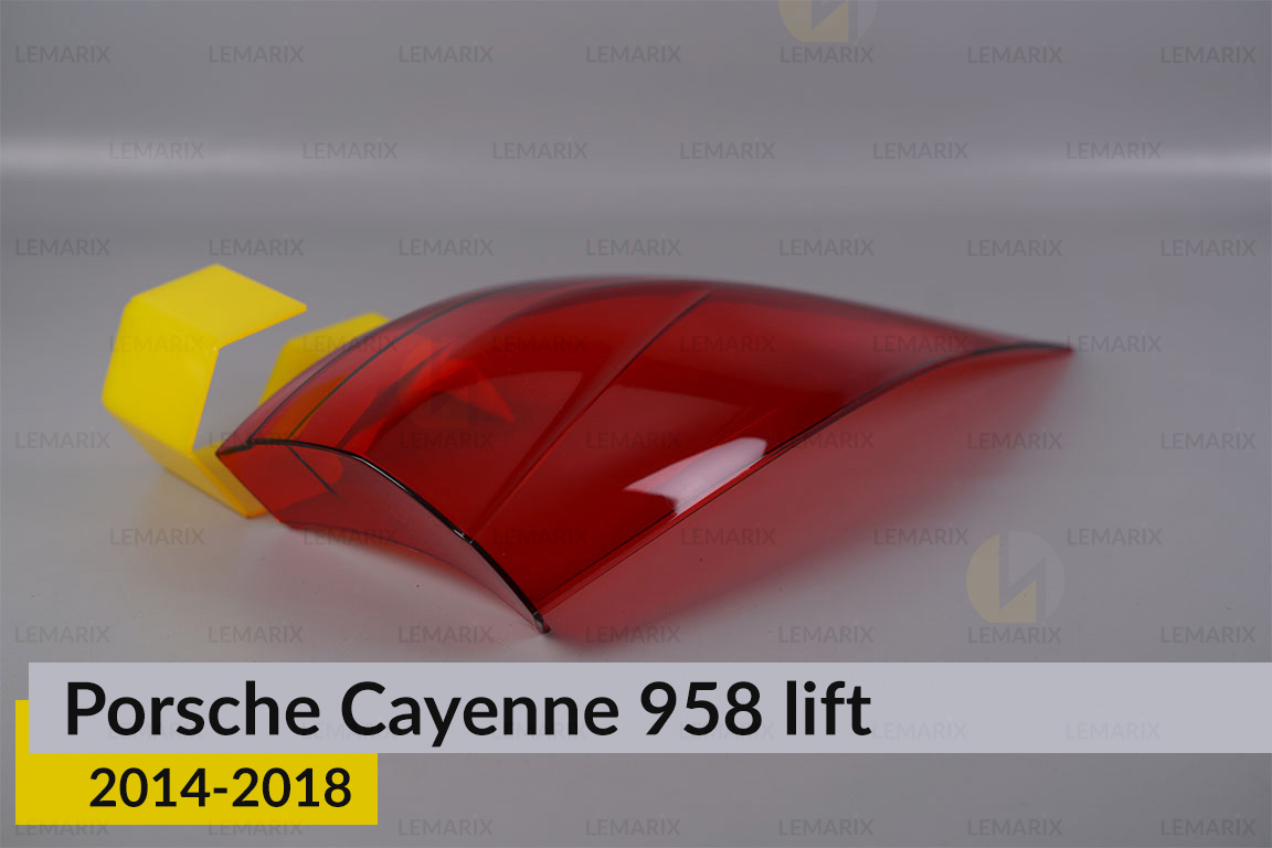 Скло заднього ліхтаря зовнішнє в крилі Porsche Cayenne 958 (2014-2018) рест ліве