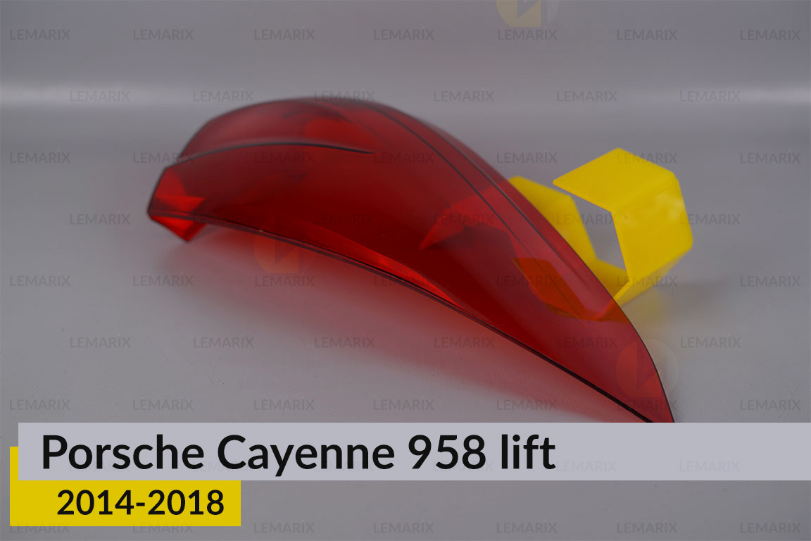Скло заднього ліхтаря зовнішнє в крилі Porsche Cayenne 958 (2014-2018) рест ліве