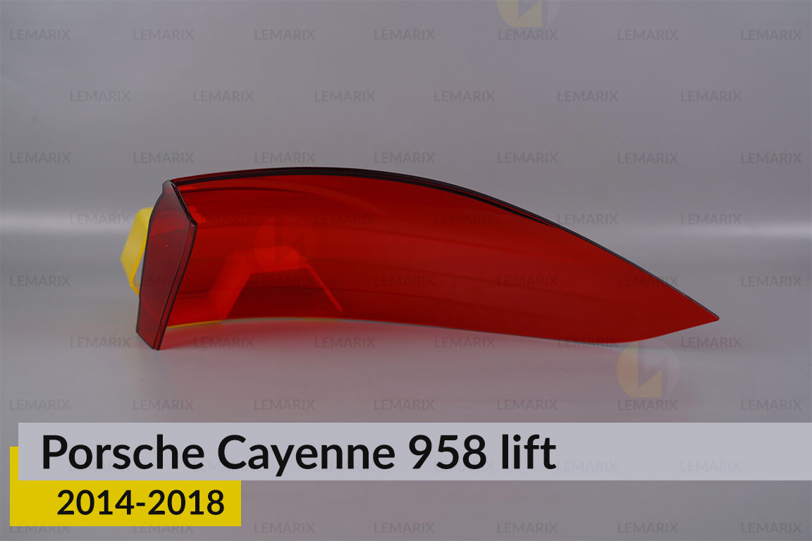 Скло заднього ліхтаря зовнішнє в крилі Porsche Cayenne 958 (2014-2018) рест ліве