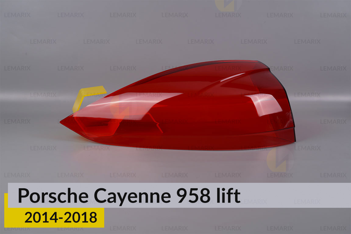 Скло заднього ліхтаря зовнішнє в крилі Porsche Cayenne 958 (2014-2018) рест ліве