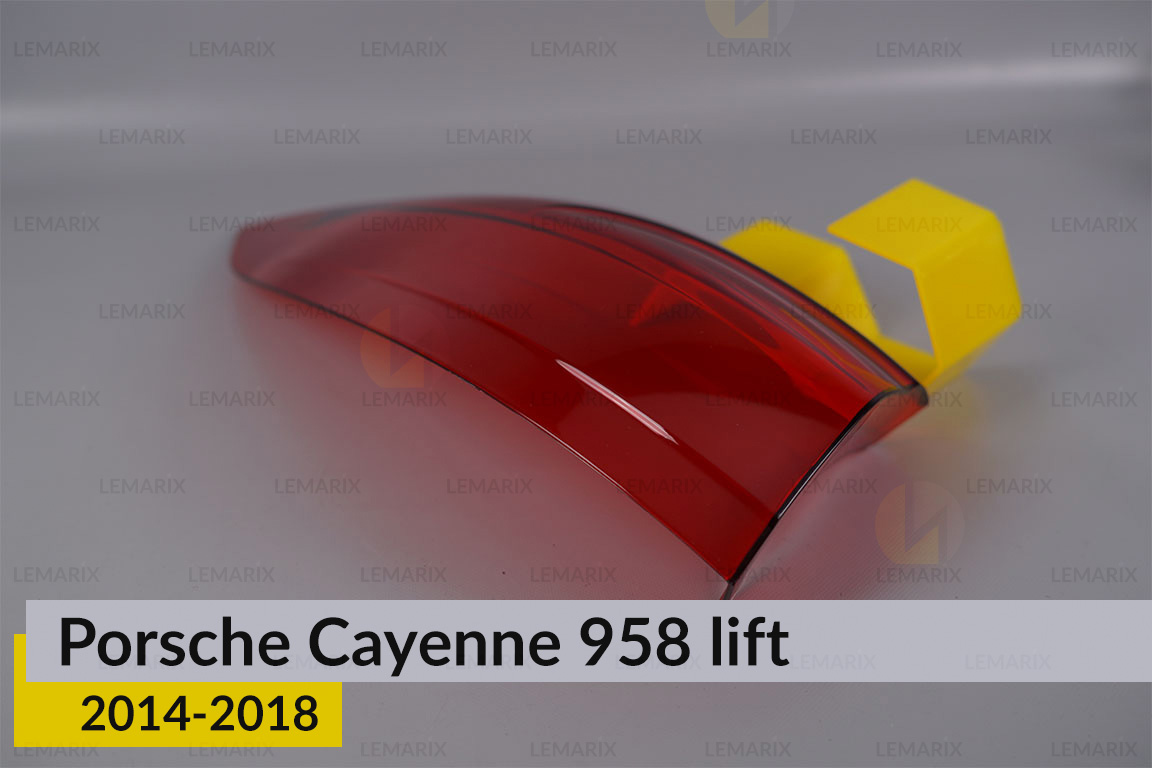 Скло заднього ліхтаря зовнішнє в крилі Porsche Cayenne 958 (2014-2018) рест ліве