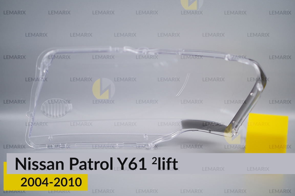 Скло фари Nissan Patrol Y61 (2004-2010) 2 рест праве