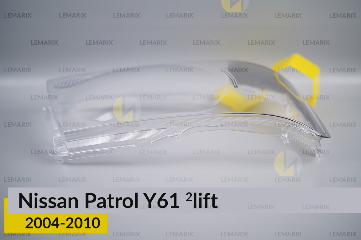 Скло фари Nissan Patrol Y61 (2004-2010) 2 рест праве