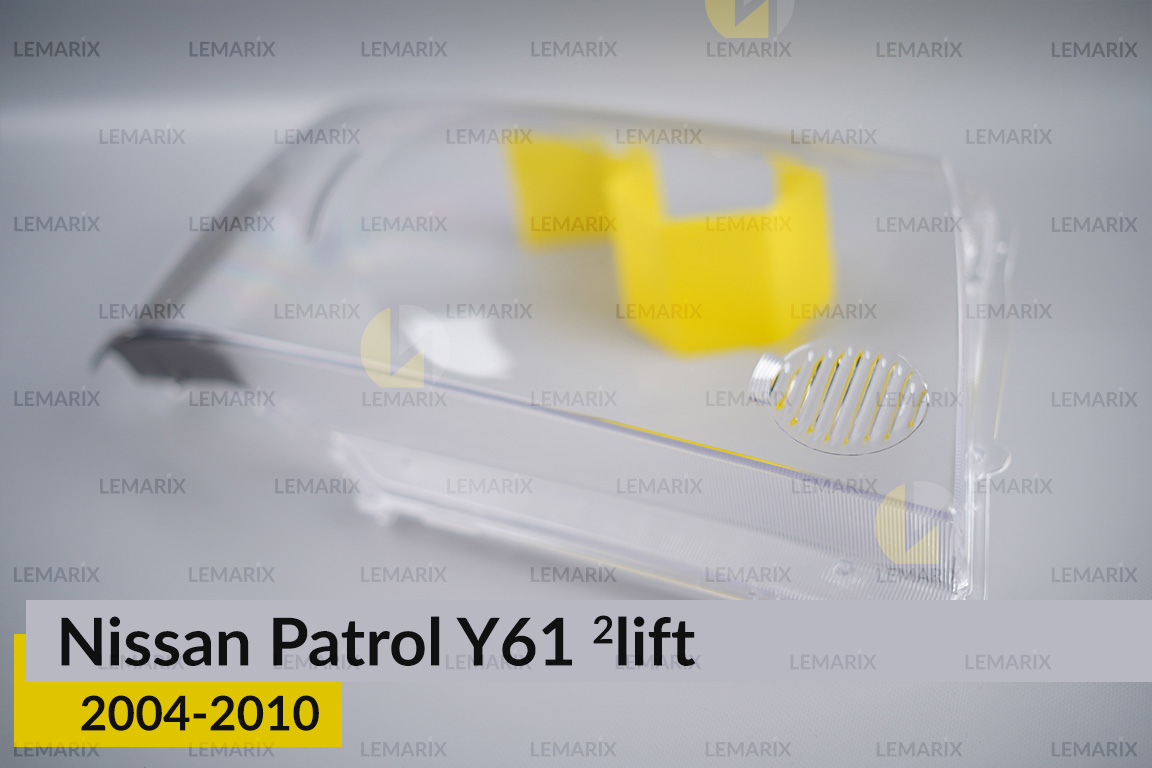 Скло фари Nissan Patrol Y61 (2004-2010) 2 рест праве